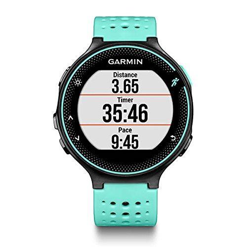 Garmin Forerunner 235 - Reloj con pulsómetro en la muñeca, unisex, color negro y azul hielo, talla única