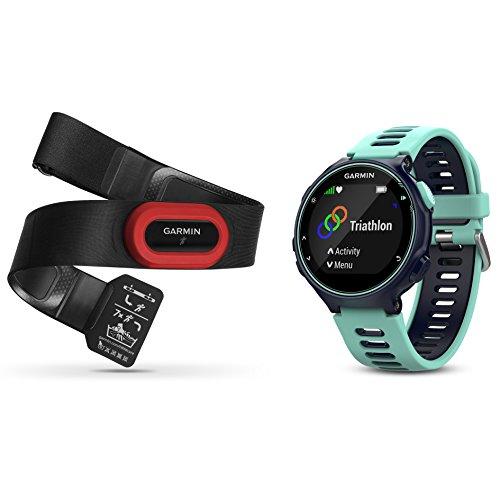 Garmin Forerunner Pack 735XT - Pack de reloj multisport con HRM-Run, tecnología pulsómetro integrado, unisex, color turquesa y azul
