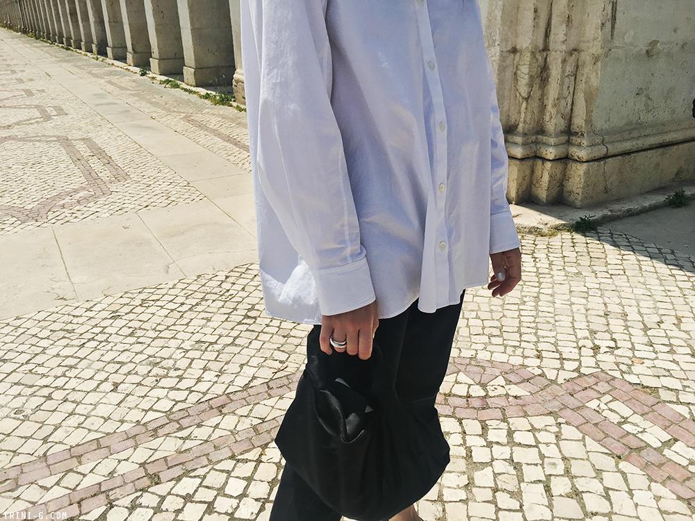 Trini | Levis 501 jeans The Row shirt