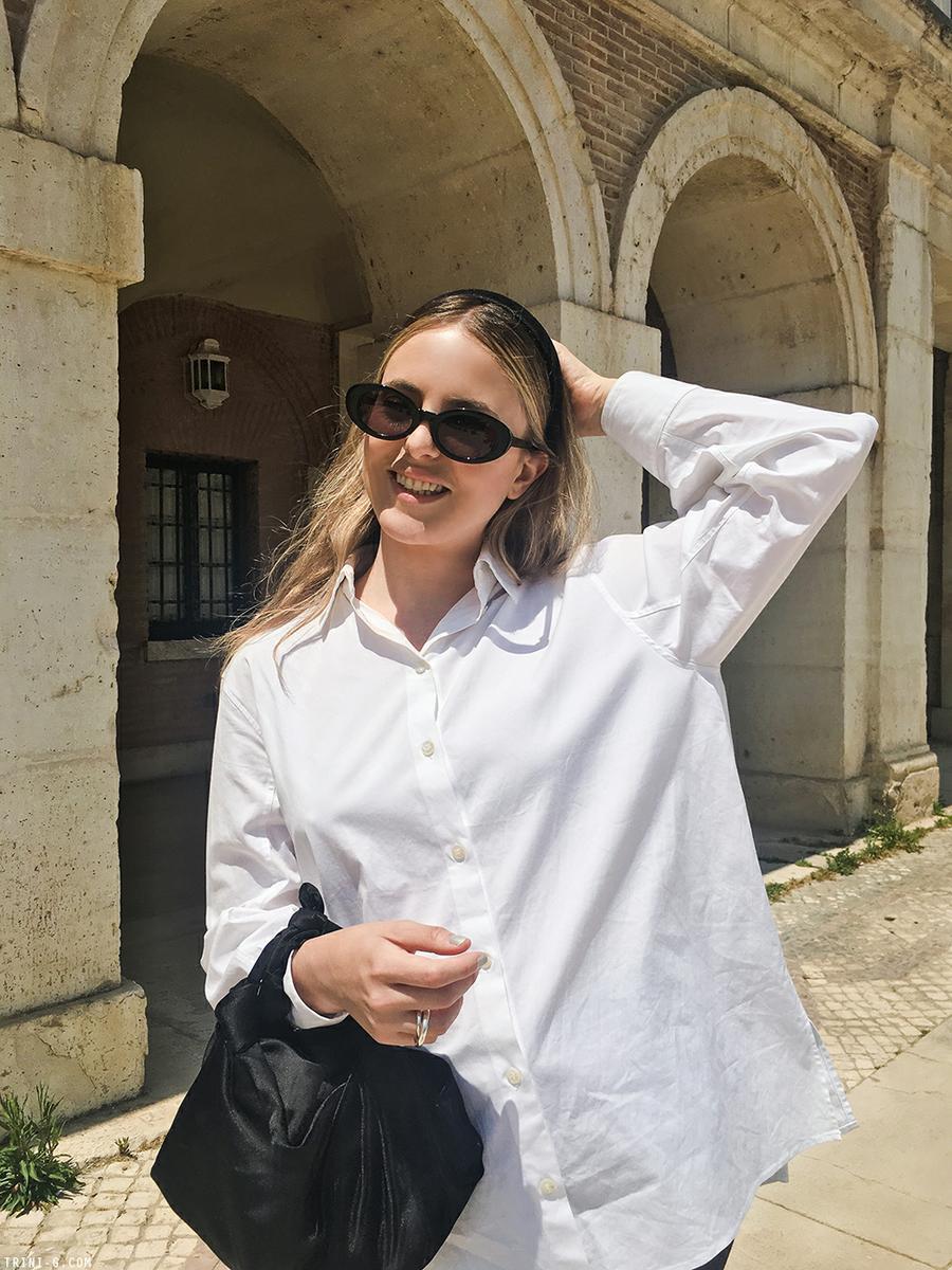 Trini | Levis 501 jeans The Row shirt