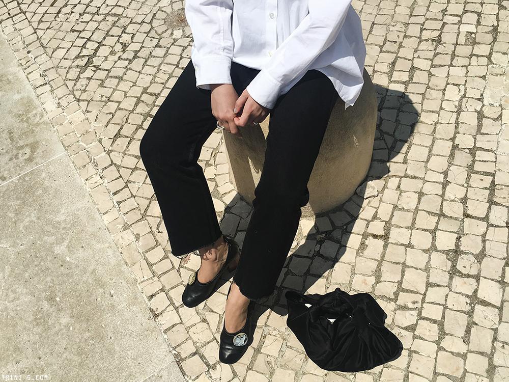 Trini | Levis 501 jeans The Row shirt