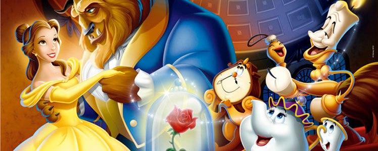 rosa encantada la bella y la bestia