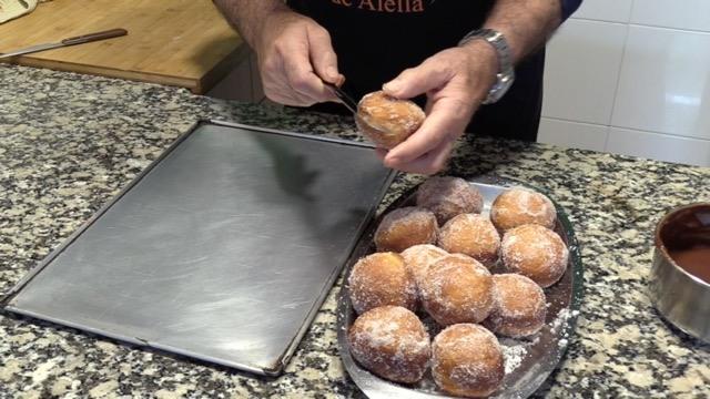 Abrimos las berlinas para el relleno