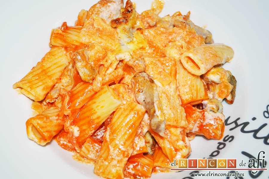 Tortiglioni del Cardenal, sugerencia de presentación