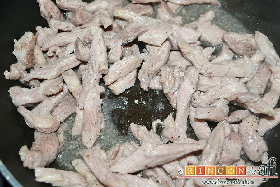 Tortiglioni del Cardenal, saltear hasta que esté hecho por todos lados