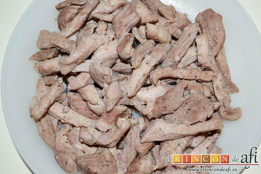 Tortiglioni del Cardenal, retirar del fuego y reservar