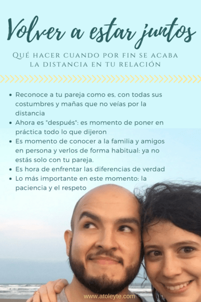 cómo manejar la situación cuando por fin se acaba la distancia en tu relación