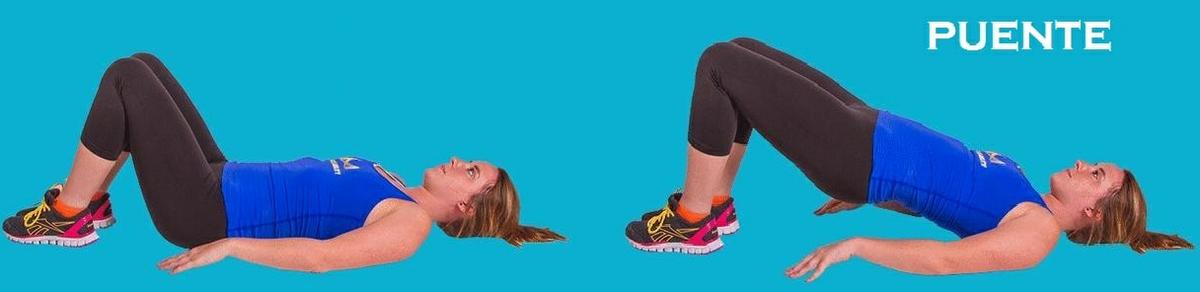 Fisioterapia de columna vertebral, ejercicio de puente