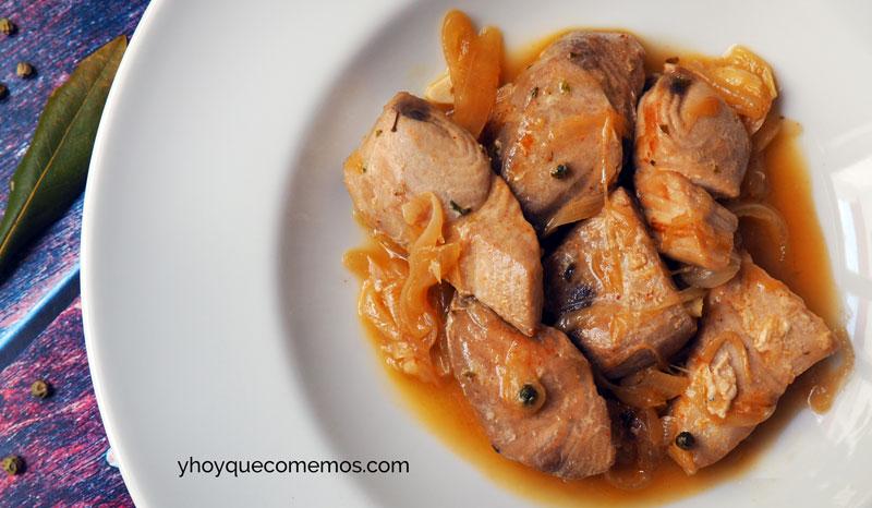 atun encebollado receta 2
