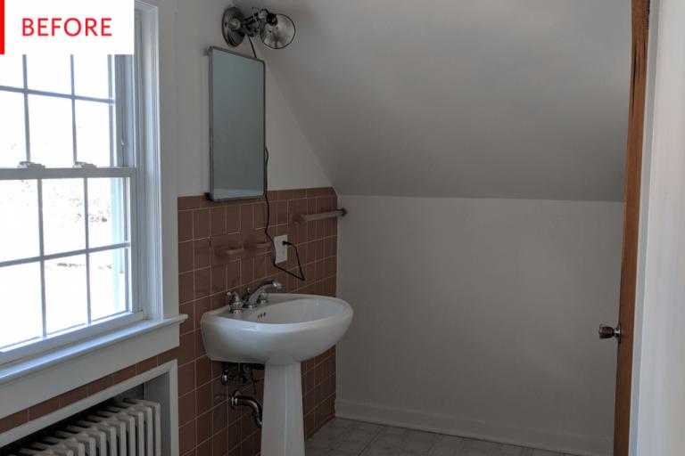 Antes y después de un baño pasado de moda