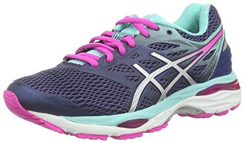 Asics Gel-Cumulus 18, Zapatillas de Entrenamiento para Mujer, Various Colores (Indigoblue/Silver/Pinkglow), Talla 37 EU