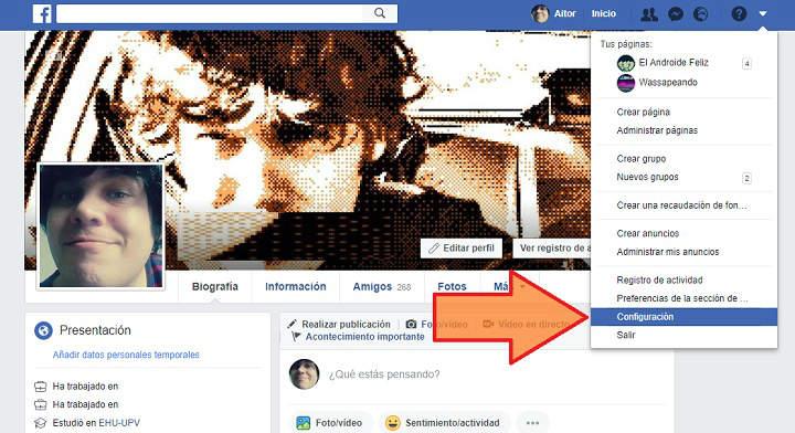 Cómo dar de baja una cuenta de facebook por completo eliminar perfil de Facebook definitivamente desde navegador en PC y desde móvil Android o iPhone Tutorial actualizado a 2018