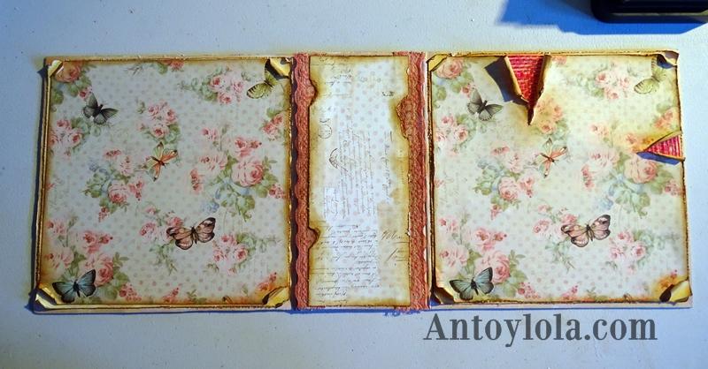 como hacer la estructura de un mini álbum con una caja de galletas