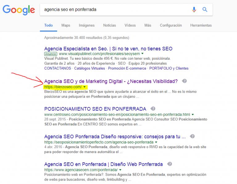 Agencia SEO en Ponferrada