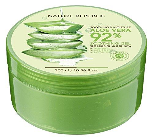 Nature Republic New Soothing & Moisture Aloe Vera 92% Gel, 10.56 Fl Oz