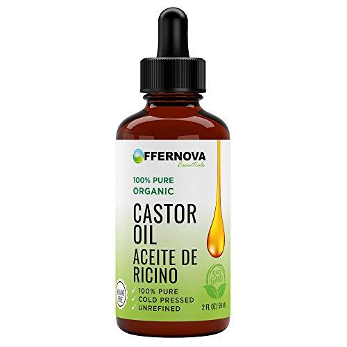 Aceite de Ricino Organico- Castor Oil 2 Oz - for Hair Growth Eyelashes and Skin - Para el crecimiento de pelo pestanas y cejas