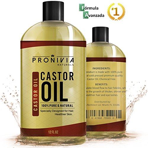 Aceite De Ricino Natural Puro Para El Cabello y Pestañas Estimula El Crecimiento del Pelo 365 Días De Garantía Incluida.
