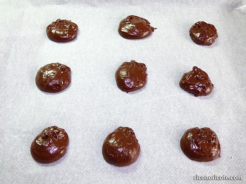 Galletas brownie de chocolate