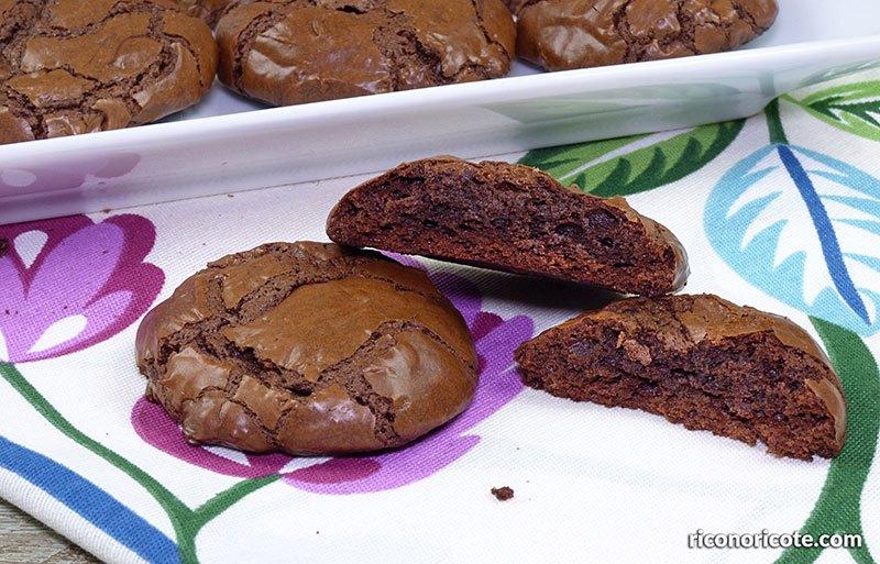 Galletas brownie de chocolate