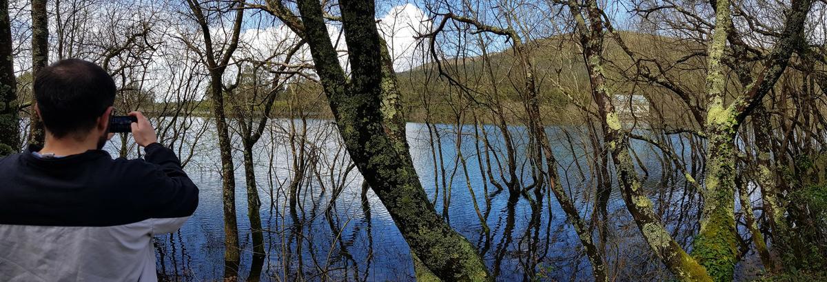 Vista del embalse de Castrogudín.