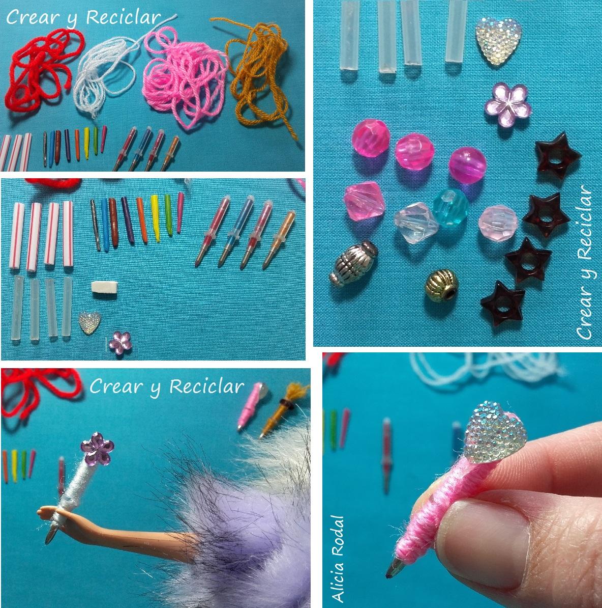 Material escolar para muñecas DIY 