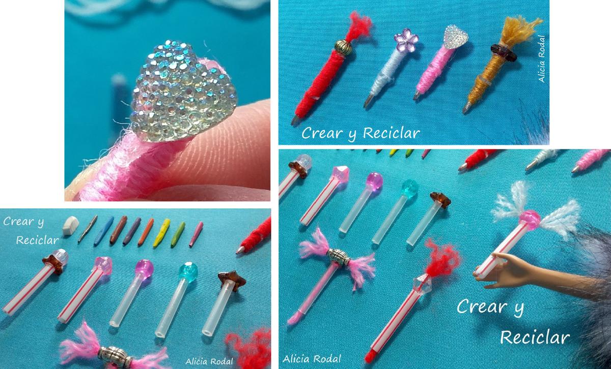 Material escolar para muñecas DIY 