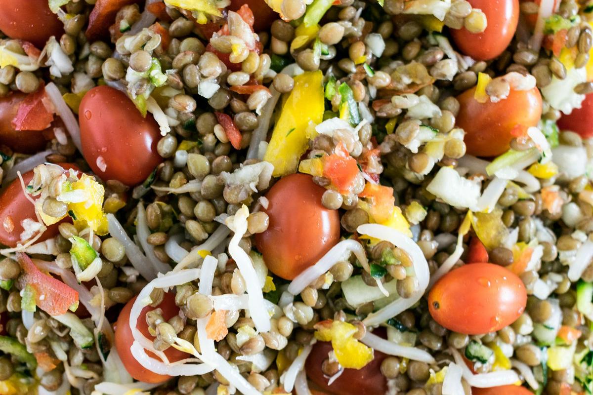 Receta de ensalada de lentejas