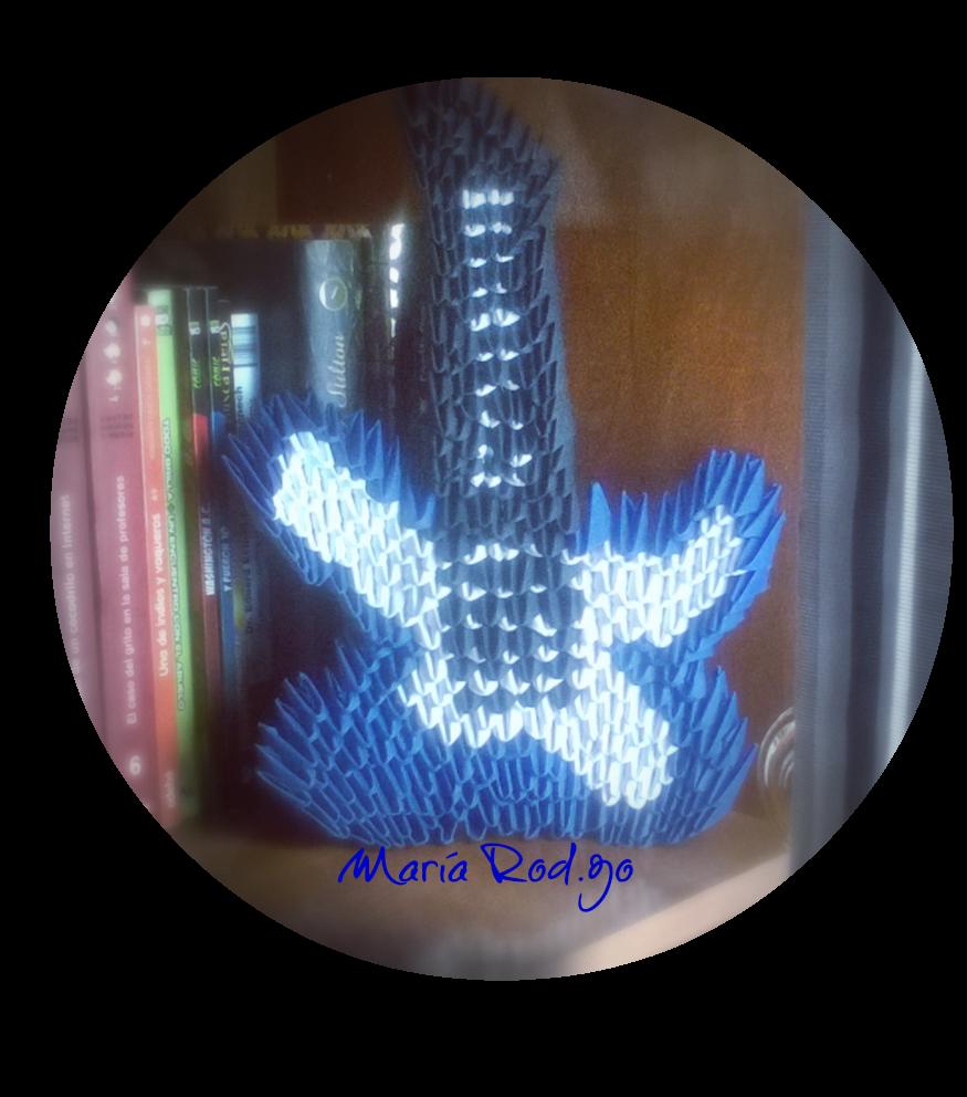 guitarra origami 3D