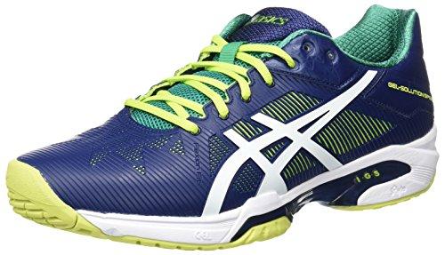 Asics Gel-Solution Speed 3, Zapatillas de Tenis para Hombre, Multicolore (Indigo Blue/White/Lime), 40.5 EU