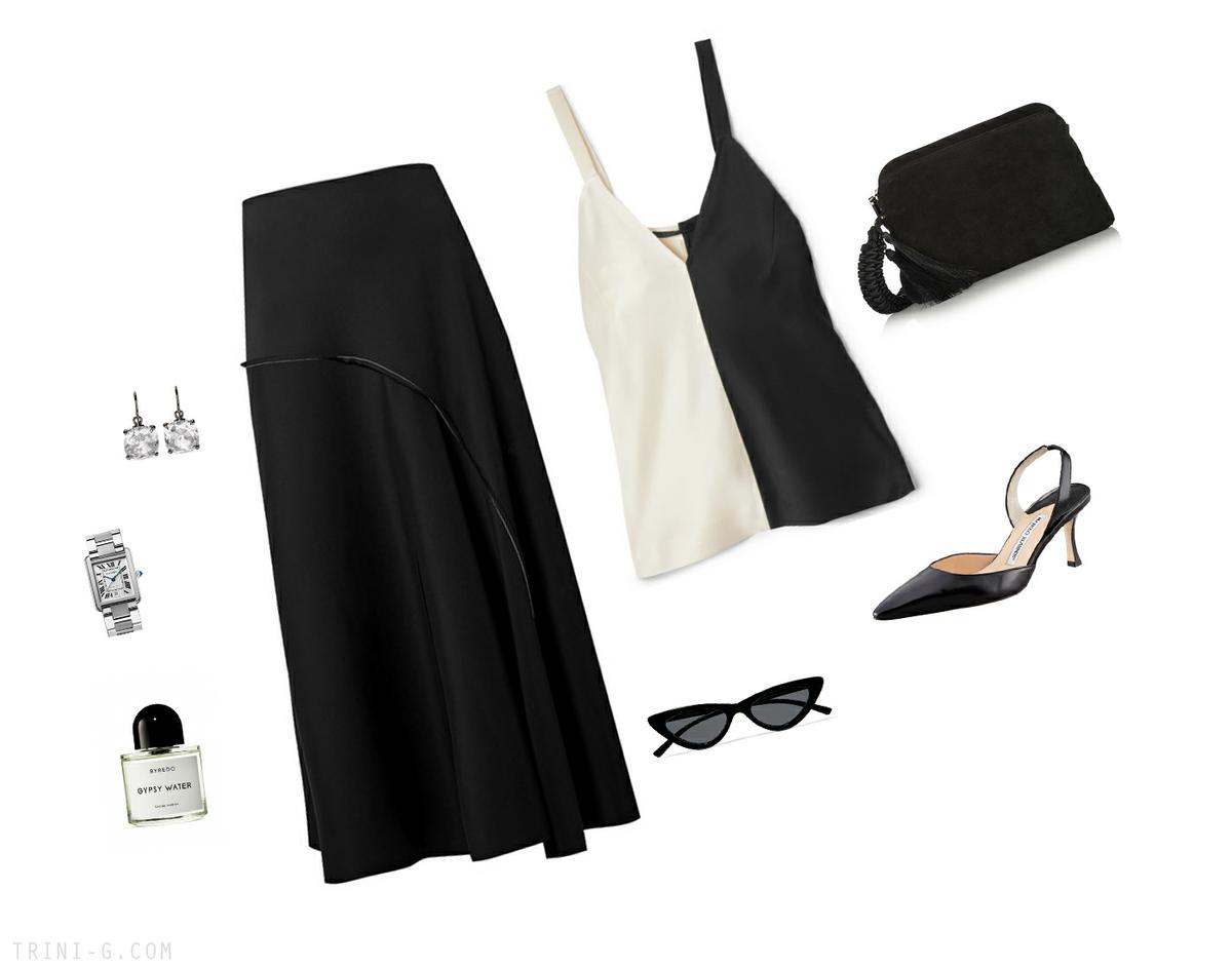 Trini | The Row skirt Haider Ackermann top