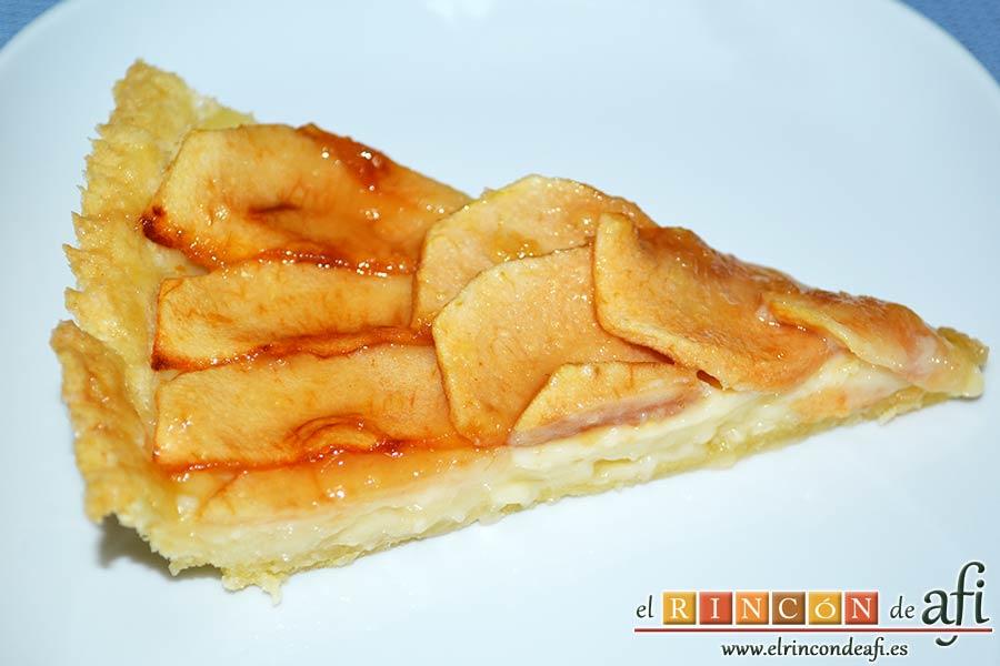 Tarta de manzana clásica, sugerencia de presentación