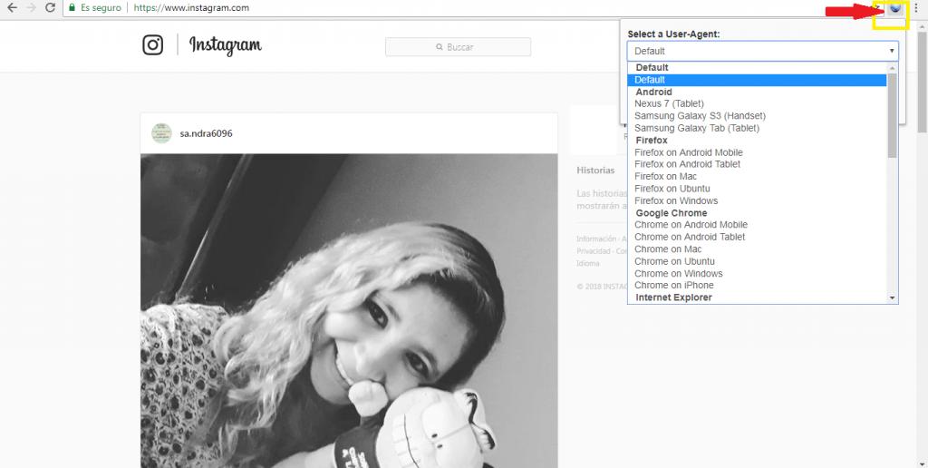 Cómo subir fotos a Instagram desde la computadora 2