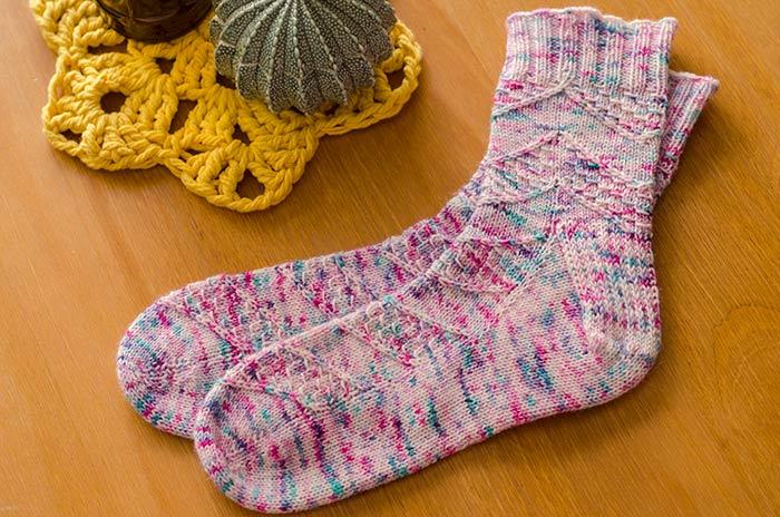 Speckled Space Socks