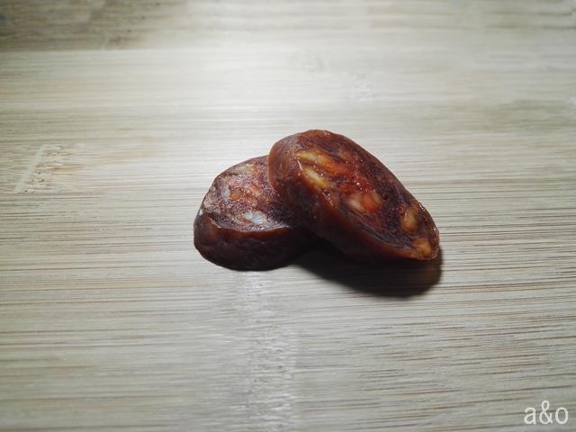 Ensalada templada de chorizo.