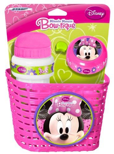 Minnie K863508 - Cesta, cantimplora y timbre para bicicleta infantil