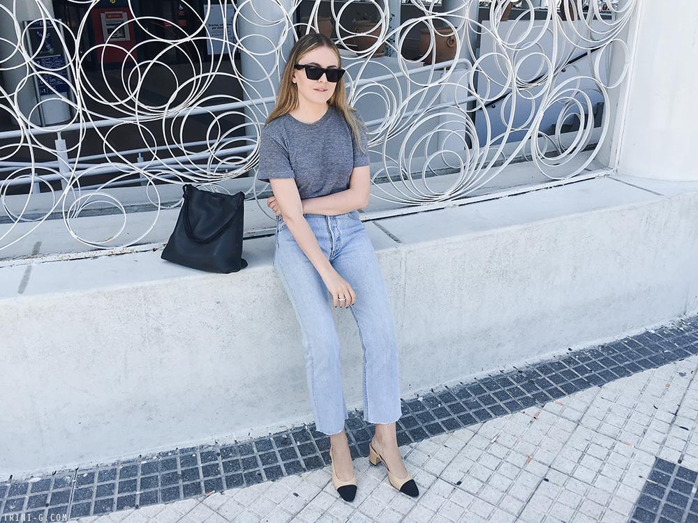 Trini | American Apparel t-shirt Levis vintage 501 jeans