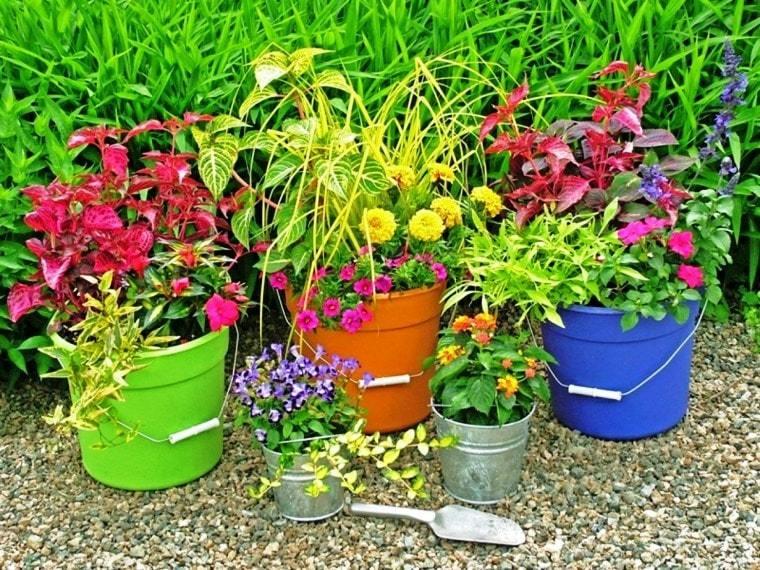 Ideas reutilizadas para maceteros de jardín originales