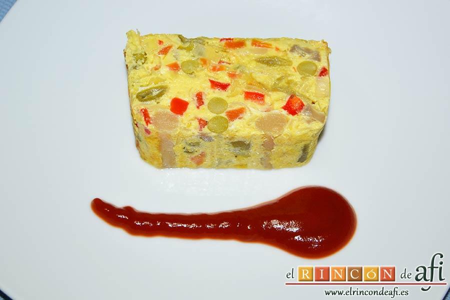 Plumcake de verduras, sugerencia de presentación