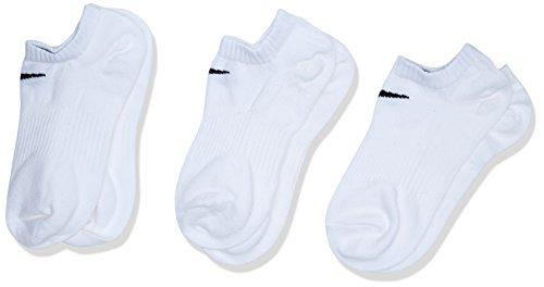 Nike Lightweight No-Show, Calcetines, Hombre, Blanco, 42-46 Pack de 3