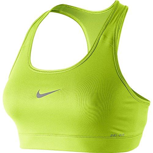 Nike Sport-BH Pro Victory Compression, Sujetador deportivo para mujer, Verde (Volt/Cool Grey 702), XS