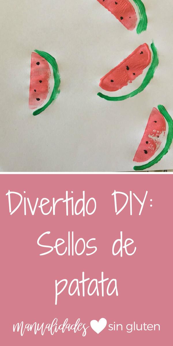 Sellos de patata DIY Divertido
