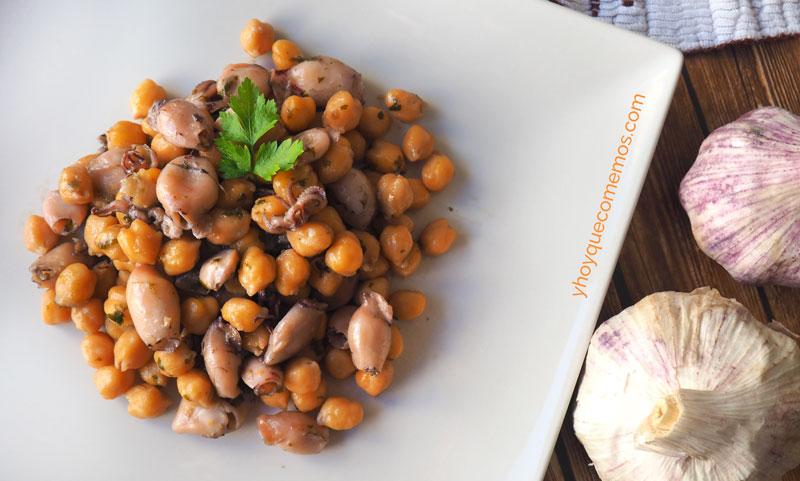 garbanzos con puntillitas