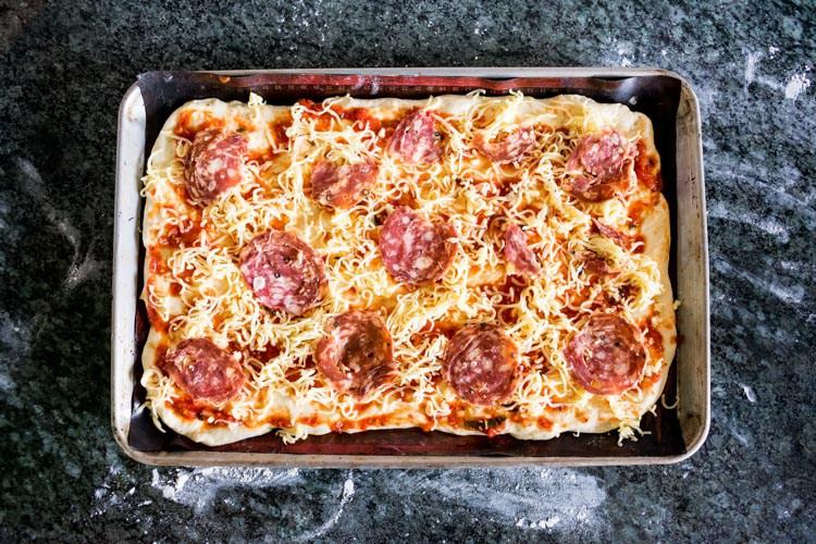 Palitos de pizza con salsa marinara