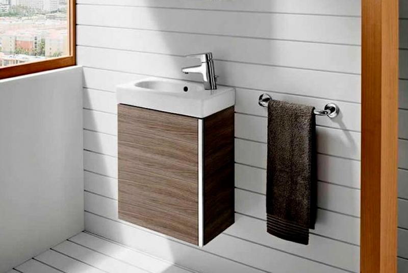 5 muebles para baños pequeños