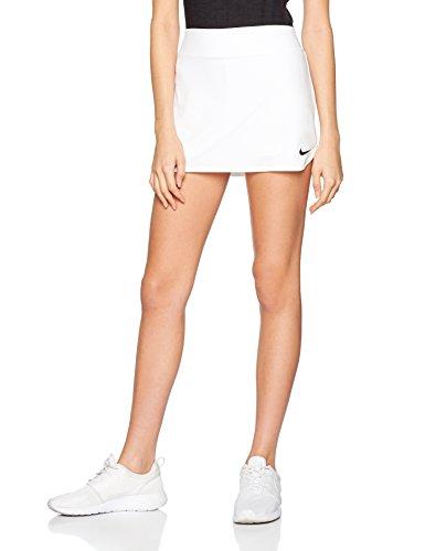 Nike W NKCT SKIRT PURE Falda de Tenis, Mujer, Blanco (WHITE/BLACK), M