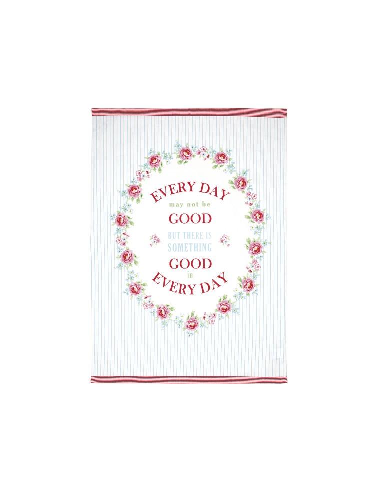 Paño De Cocina Everyday Tess White Green Gate