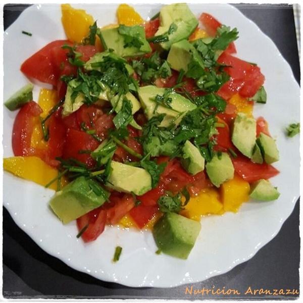 Ceviche de mango vegano