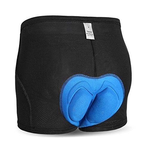 Inbike Ropa interior para ciclismo, hombre, con acolchado de Gel 3D, transpirable, calzoncillos para ciclismo, talla grande