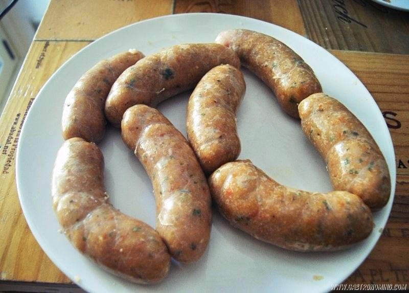 Chorizos mediterráneos de pollo