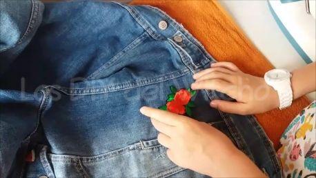 como decorar una chaqueta tejana